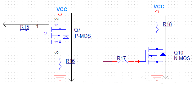 三極管驅(qū)動電路，MOS管驅(qū)動電路
