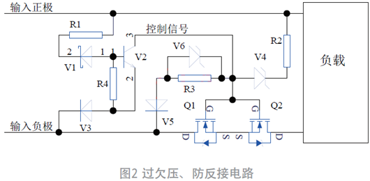 過(guò)欠壓、防反接電路